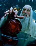 Saruman patrzy w palantir