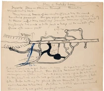 Plan jaskini Szeloby i tunelu (rys