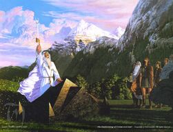 Ted Nasmith — The Oathtaking of Cirion and Eorl (early version)