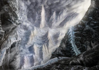 Clefts deep within the mountains, by 