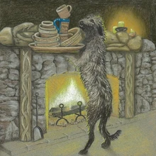 An artist’s impression of one of Beorn’s dogs.
