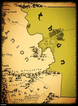 Fragment obszaru Rhûn w Trzeciej Erze