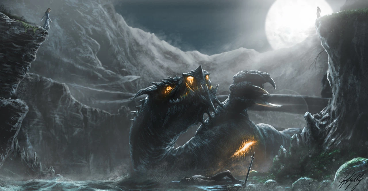 Glaurung Tolkien the Hobbit the Lord of the Rings the 