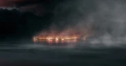 Miasto na Jeziorze zniszczone przez Smauga