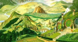 Hobbiton (rys. Roger Garland)