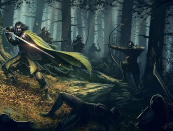 Deligaris, Boromir and Orcs