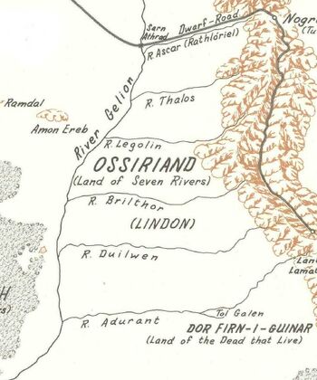 Location of Ossiriand