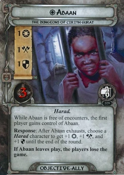 Abaan (Objective Ally) - LOTR The Card Game