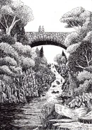 Over The Rush - Elladan and Elrohir by G. A. Brady resized.jpg (7.91 MB) Over The Rush - Elladan and Elrohir Crossing the Last Bridge by Guy Brady