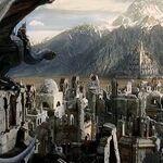 A Map A Day - A detailed map of Minas Tirith from the Lord of the Rings by  J.R.R. Tolkien. . Minas Tirith became the heavily fortified capital of  Gondor in the