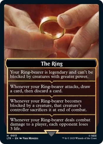 the end mtg card The One Ring (v2) - MTG Custom Cards , Commander alternate art main image 1