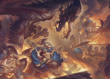 Fall of Gondolin scene, Justin Gerard