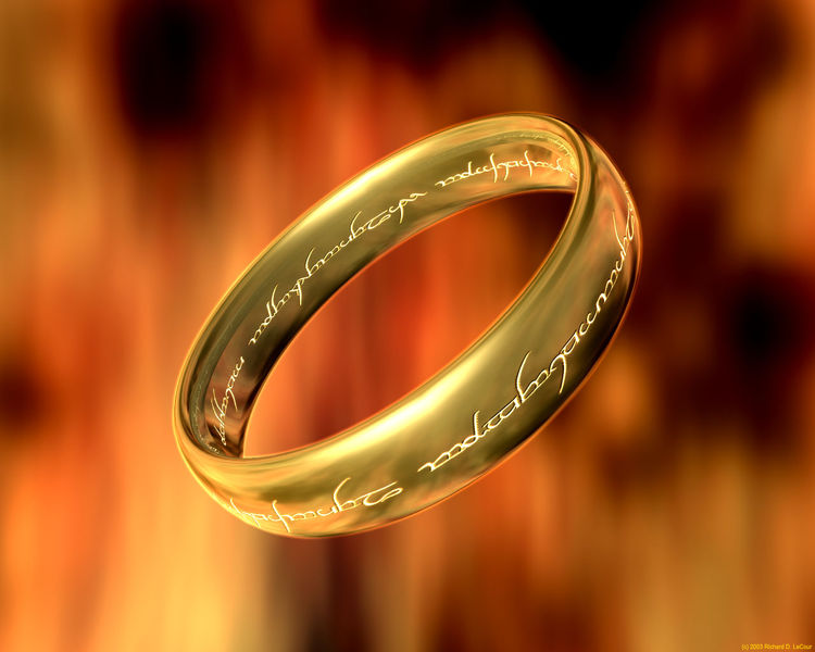 picture of the lord of the rings ring