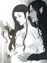 Беременная Аредель и Эол