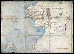 Middle-earth in the Second Age map image