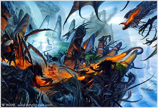 Glaurung, the first of the dragons of Morgoth, wreaks havoc in Nargothrond  in the aftermath of the battle of Tumhalad (Year 495 of the…