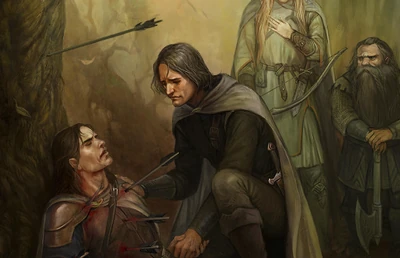 Boromir's Death, by Gellihana on DeviantArt