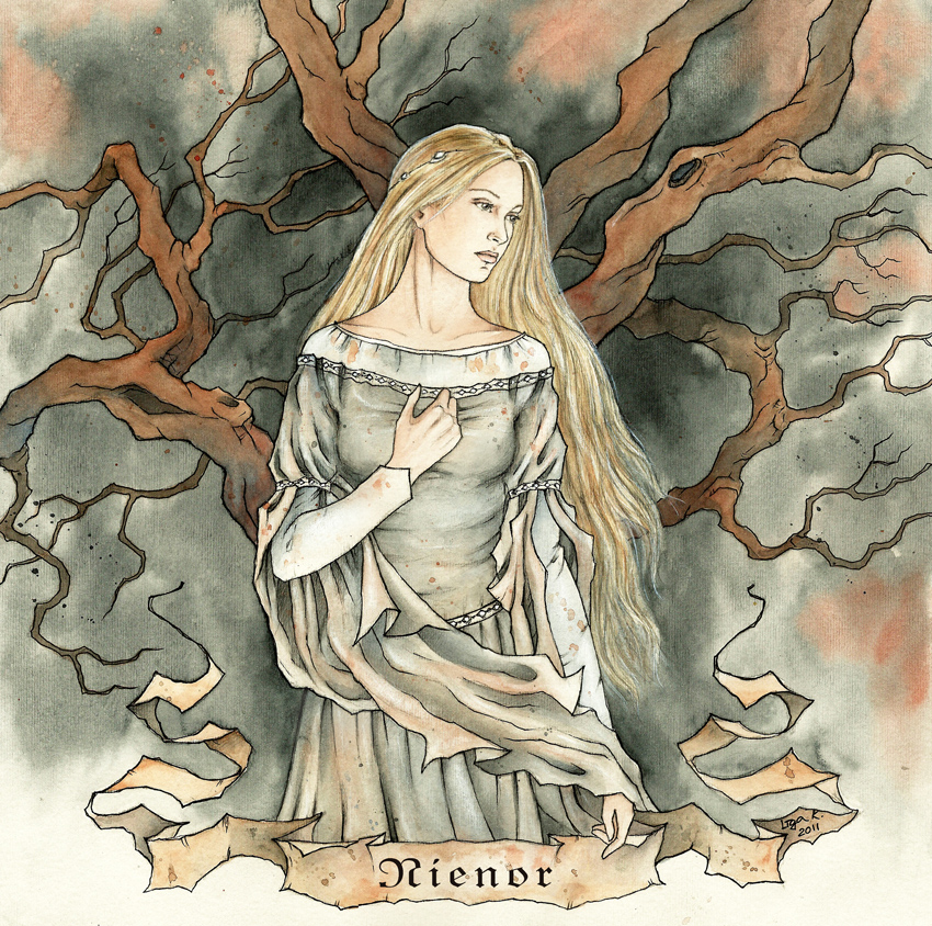 Глаурунг и Ниэнор Glaurung mesmerizing Nienor by Egobarri