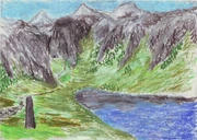 Jezioro Zwierciadlane (graf. Matěj Čadil).