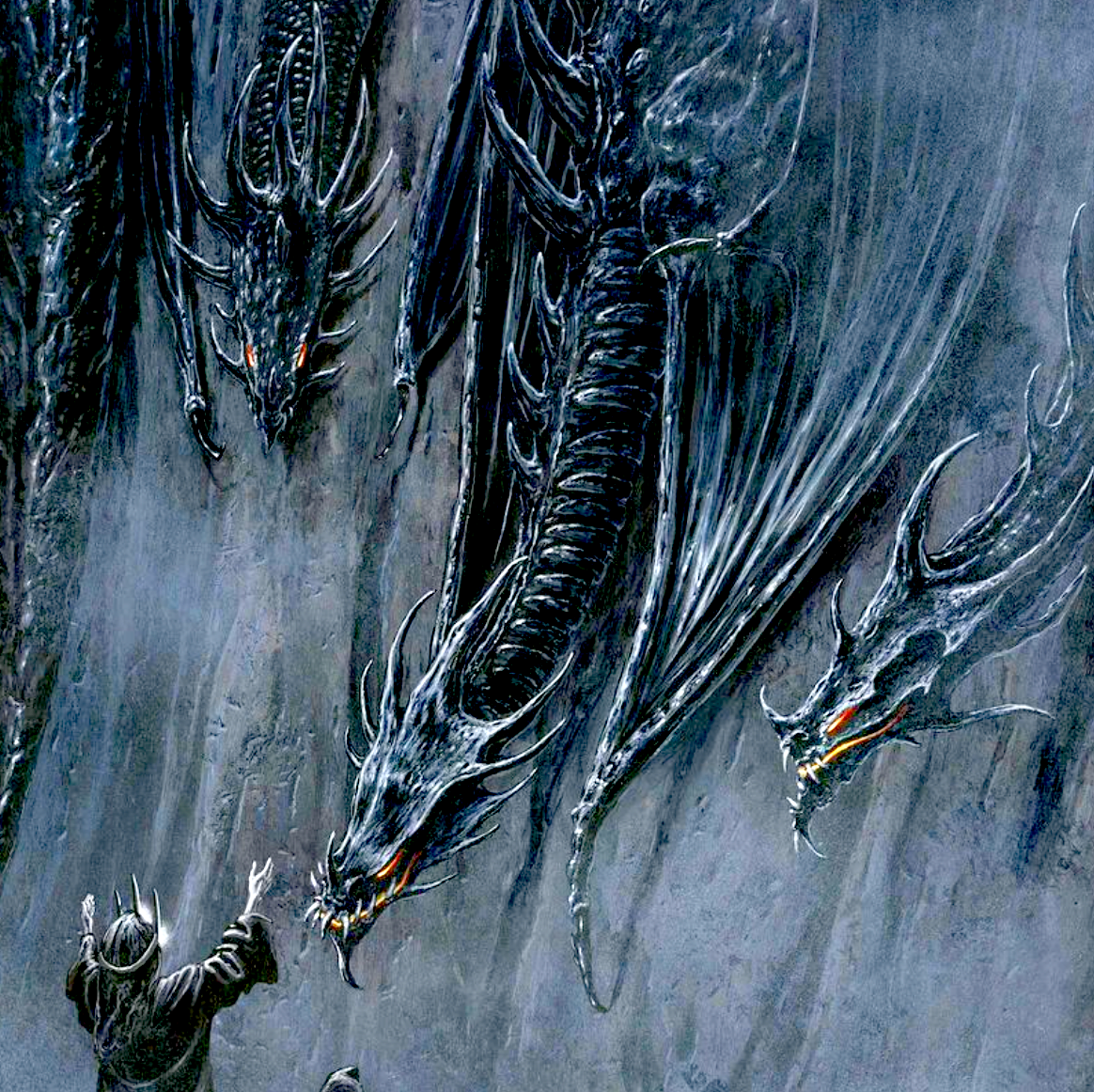 Smaug is SO SMALL compared to Ancalagon.  Dragons of middle earth, Smaug  dragon, Dragon