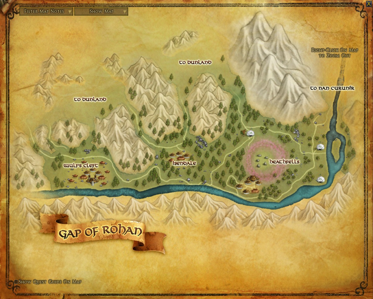 Instructions in the Map :: Quests :: Lord of the Rings Online :: ZAM