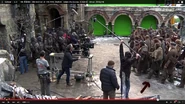 From the last day of filming in 2013 (O'Neill marked by arrow)