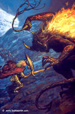 150px-Ted Nasmith - Glorfindel and the Balrog Above Gondolin