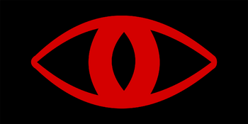 Oko, symbol Saurona <p>oraz baner Mordoru</p>