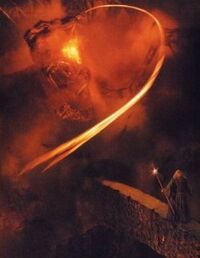 Balrog vs Gandalf