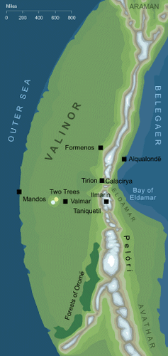 Map of Valinor