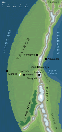 Map Of Middle Earth And The Undying Lands Valinor | The One Wiki To Rule Them All | Fandom