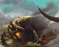 Glaurung and the Dwarves of Belegost by Lynton, 2D