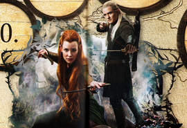 Tauriel and Legolas from Activity book