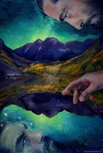 Durin nad jeziorem zwierciadlanym (graf. kimberly80).