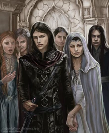 Маэглин и Аредэль в Гондолине