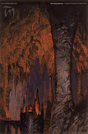 Sauron forges the One Ring, by 