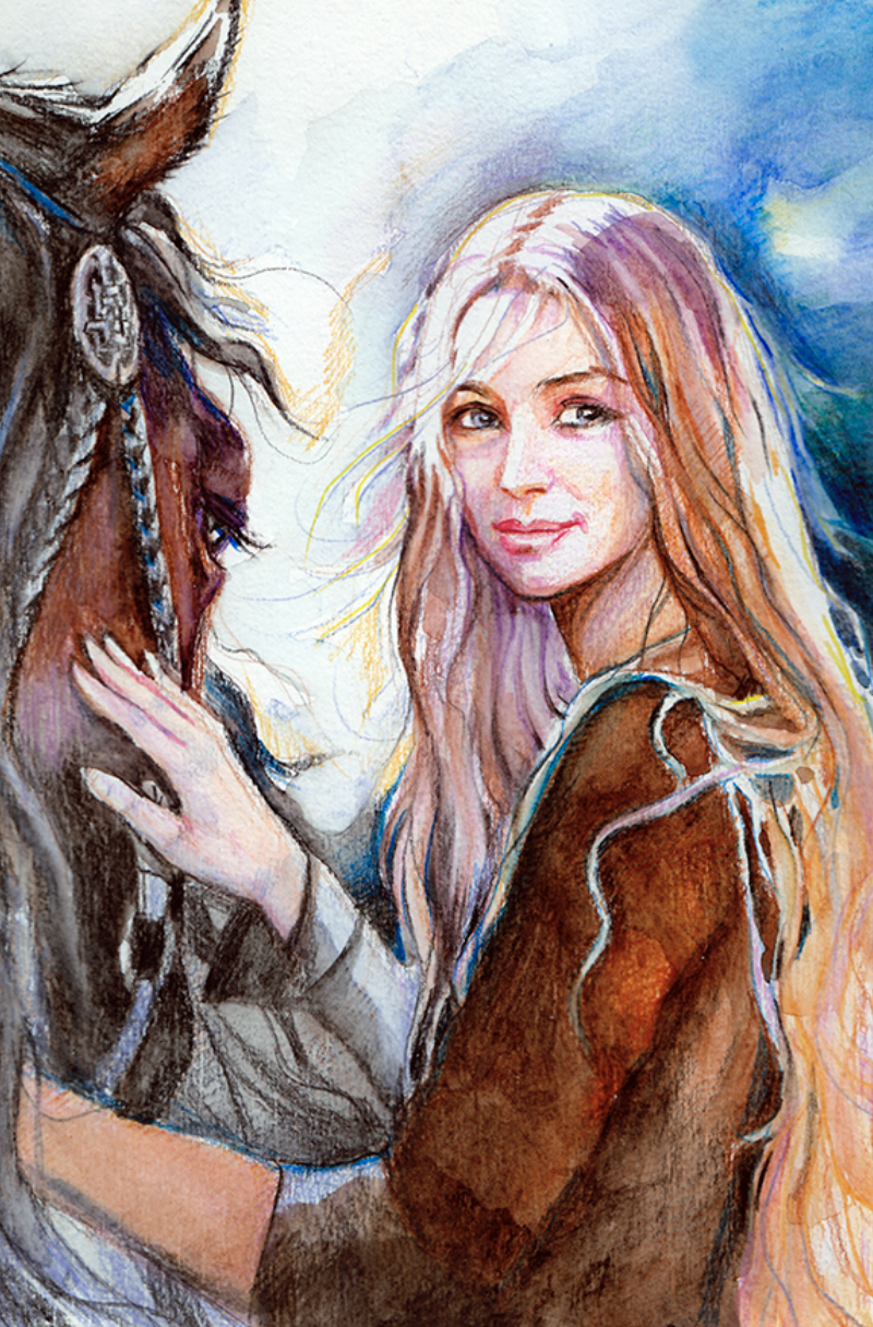 beautiful princess shieldmaiden Eowyn of Rohan by Mark, Stable Diffusion