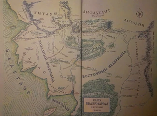Карта Белерианда