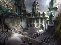 The courtyard of the Silver Gate, by 