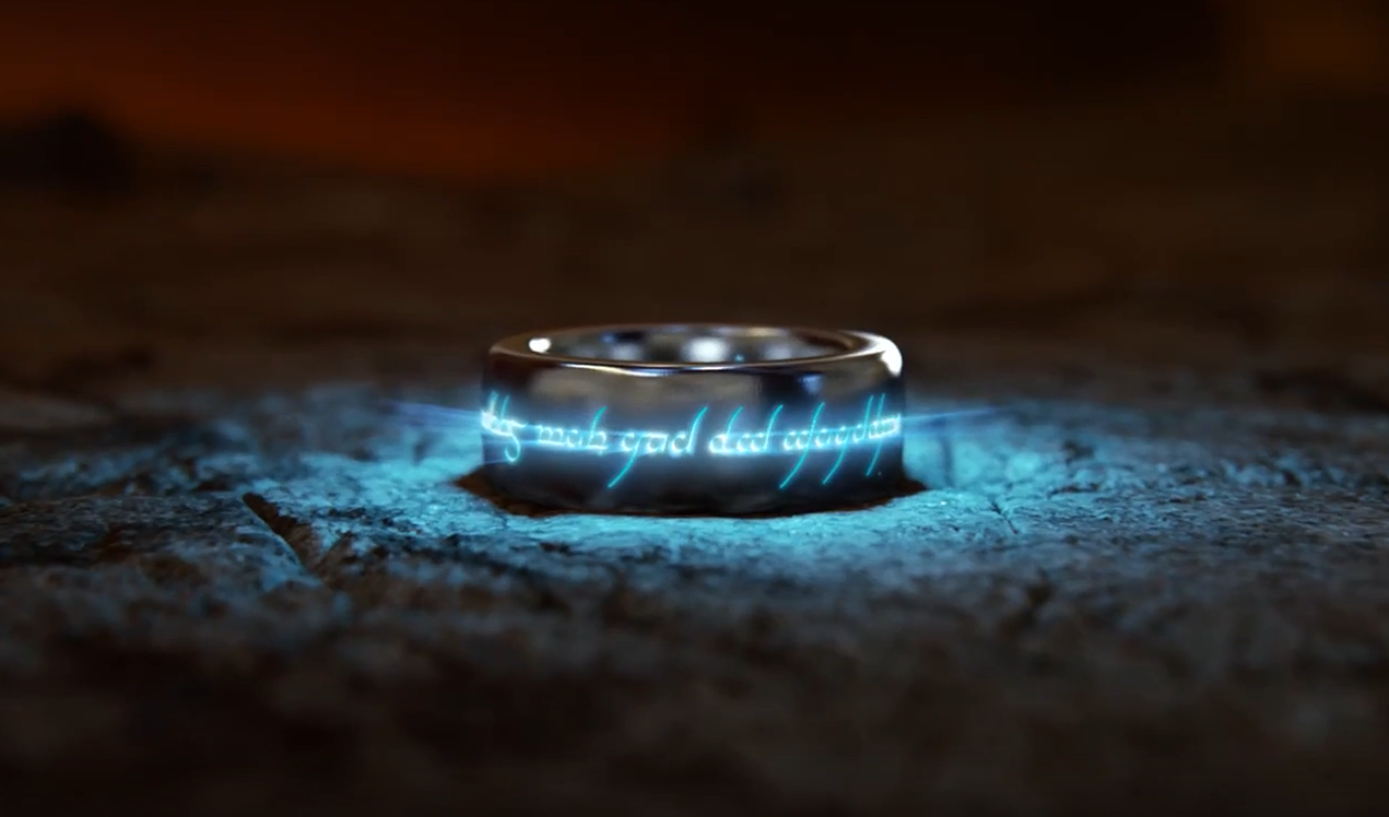 Lord of The Rings Ring Glow in The Dark, Shadow of War Jewelry Gold / Yes / Yes