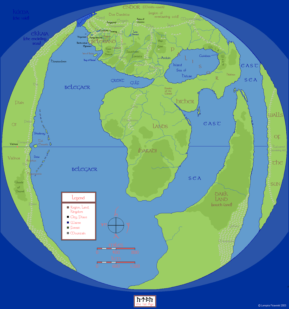 the silmarillion map