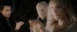 Galadriel recieves the Ring