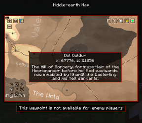 An unavailable waypoint