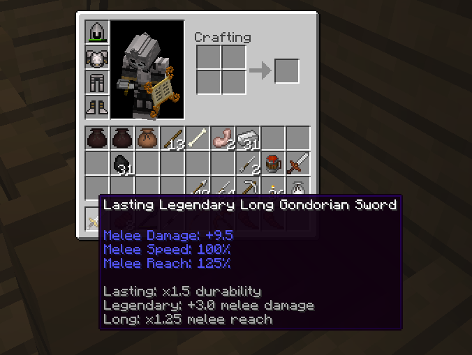 Equipment Modifiers The Lord Of The Rings Minecraft Mod Wiki Fandom