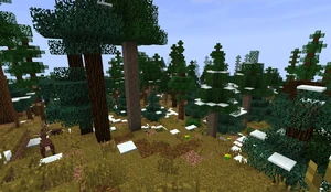 Standard Taiga forests, home to deer.