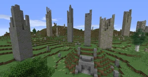 Several Arnor and stone brick ruins in the Barrow-downs