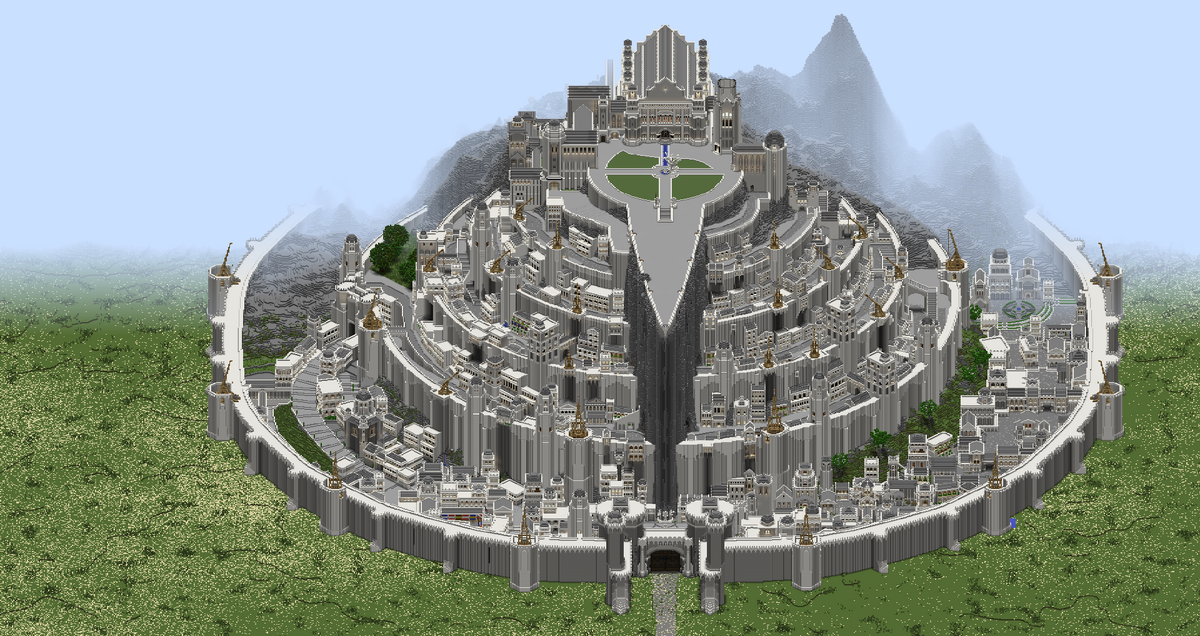 Minecraft Minas Tirith - A lord of the rings build 