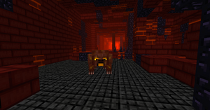 Utumno Fire Warg in the fire level.