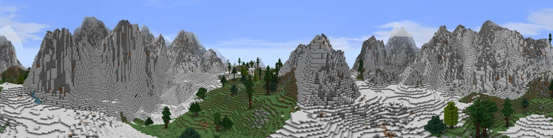 A panorama of the White Mountains.