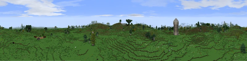A panorama of the Tower Hills